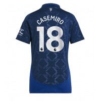 Maglia Calcio Manchester United Casemiro #18 Seconda Divisa Donna 2024-25 Manica Corta